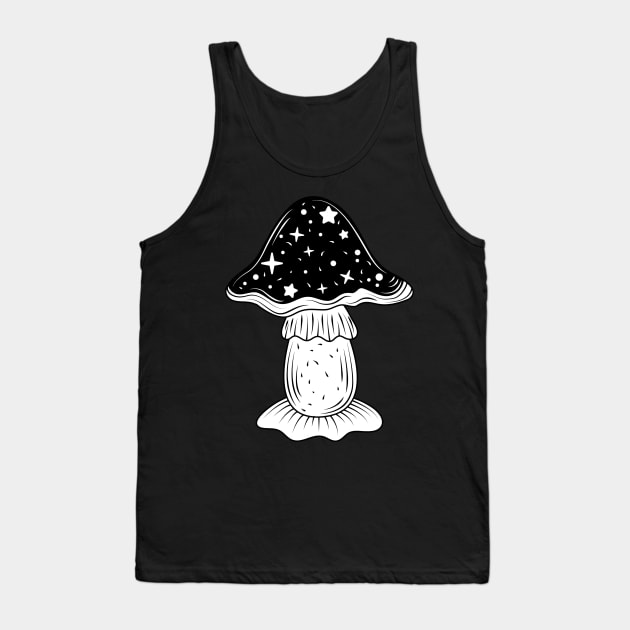 Galaxy Mushroom Tank Top by nerdlkr